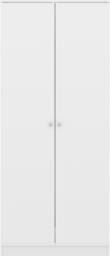 Seconique Denver 2 Door Wardrobe in White - thumbnail 3