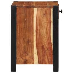 Berkfield Home Modern Bedside Cabinet 40x35x50 cm Solid Wood Acacia in Brown - Size: 40 x 35 x 50 cm - thumbnail 6