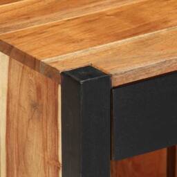 Berkfield Home Modern Bedside Cabinet 40x35x50 cm Solid Wood Acacia in Brown - Size: 40 x 35 x 50 cm - thumbnail 8