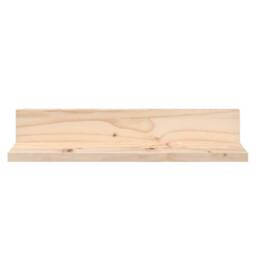 Berkfield Home Wall Shelves 2 pcs 50x11x9 cm Solid Wood Pine in Natural - Size: 50 x 11 x 9 cm - thumbnail 3
