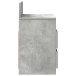 Berkfield Home Bedside Cabinets 2 pcs with 2 Drawers Concrete Grey 40x33x60 cm - Size: 40 x 33 x 60 cm - thumbnail 7