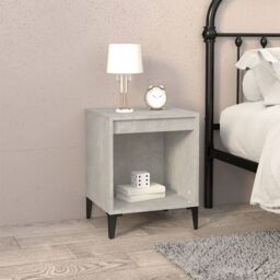 Berkfield Home Bedside Cabinets 2 pcs Concrete Grey 40x35x50 cm - Size: 40 x 35 x 50 cm - thumbnail 3
