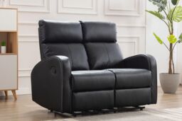 Boston Leather 2 Seater Recliner Sofa - thumbnail 1