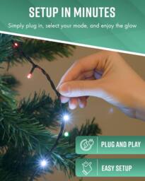 Globrite Multicolour Fairy Lights 10m 100LED String Lights for Indoor & Outdoor Decoration - thumbnail 5