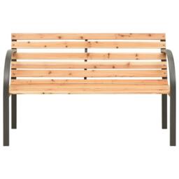 Berkfield Home Children Garden Bench 81 cm Chinese Fir Wood in Brown - thumbnail 2