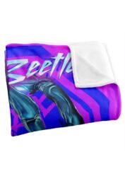 Blue Beetle (2023) Blanket, 152x127 cm Beetle Neon Glare Silky Touch Super Soft Throw Blanket in White - thumbnail 3