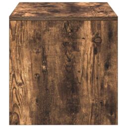Berkfield Home TV Cabinet Smoked Oak 100x40x40 cm Engineered Wood in Brown - Size: 100 x 40 x 40 cm - thumbnail 6