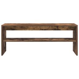 Berkfield Home TV Cabinet Smoked Oak 100x40x40 cm Engineered Wood in Brown - Size: 100 x 40 x 40 cm - thumbnail 5