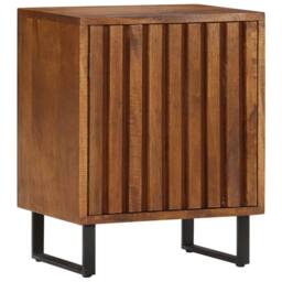 Berkfield Home Bedside Cabinet 40x30x50 cm Solid Mango Wood in Brown - Size: 40 x 30 x 50 cm - thumbnail 8