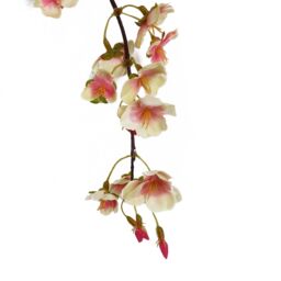 Leaf Artificial Pack of 6 x 110cm Natural Pink Trailing Cherry Blossom Stem - Size: 6 x 110 cm - thumbnail 4