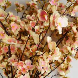 Leaf Artificial Pack of 6 x 110cm Natural Pink Trailing Cherry Blossom Stem - Size: 6 x 110 cm - thumbnail 3