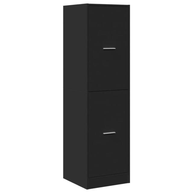 Berkfield Home Elegant Apothecary Cabinet¬†Black 40x41x144.5 cm Engineered Wood in Black - image 1
