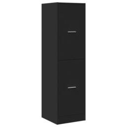 Berkfield Home Elegant Apothecary Cabinet¬†Black 40x41x144.5 cm Engineered Wood in Black - thumbnail 1