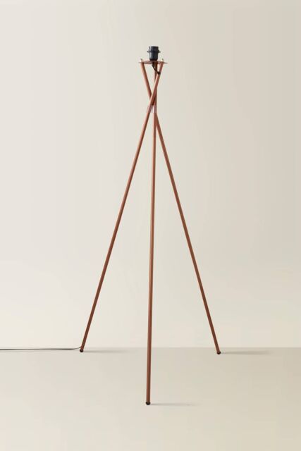 ValueLights Camden Copper Metel Stem Tripod Floor Lamp Base - image 1