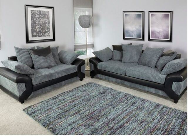 Furniture 786 Rio Fabric 3&2 Seater Sofa Set Foam Seating - image 1