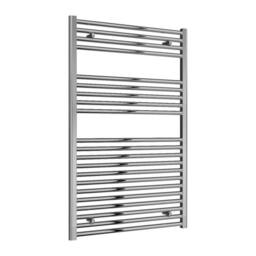 Bathroom Kingdom Diva Chrome Straight Heated Towel Rail 1200x750 in Silver