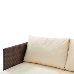 Havana Rattan Garden Furniture L Shape Sofa Set - thumbnail 4
