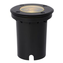 Lucide 'BILTIN' Dimmable Stylish Modern Outdoor Recess Deck Light 1xGU10 in Black - thumbnail 3