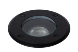 Lucide 'BILTIN' Dimmable Stylish Modern Outdoor Recess Deck Light 1xGU10 in Black - thumbnail 2