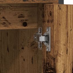Berkfield Home 2 Piece Bathroom Furniture Set Old Wood Engineered Wood in Brown - thumbnail 9