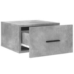 Berkfield Home Wall-mounted Bedside Cabinet Concrete Grey 35x35x20 cm - Size: 35 x 35 x 20 cm - thumbnail 6