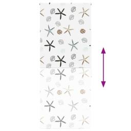 Berkfield Home Shower Roller Blind 110x240 cm Fabric Width 106 cm in White - thumbnail 5