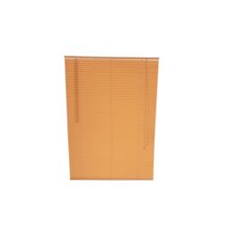 Oypla PVC Teak Wood Grain Effect Venetian Window Blinds with Fixings in Light Brown - Size: 100 cm