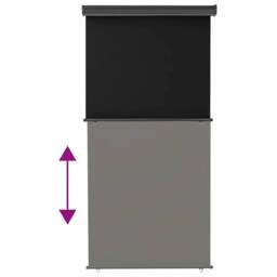 Berkfield Home Balcony Side Awning 125x250 cm Black - thumbnail 5