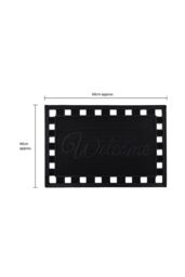 JVL Maiva Welcome Scraper Rubber Studs Doormat 40x60cm in Black - Size: 40 cm x 60 cm - thumbnail 5