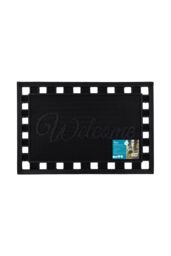 JVL Maiva Welcome Scraper Rubber Studs Doormat 40x60cm in Black - Size: 40 cm x 60 cm - thumbnail 6