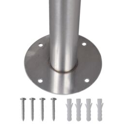 Berkfield Home Double Mailbox on Stand Stainless Steel in Silver - thumbnail 6