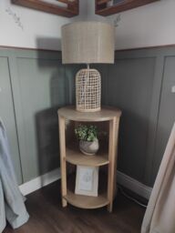 Nordlys Bedside Table Night Stand Natural Wood in Dark Brown - thumbnail 9