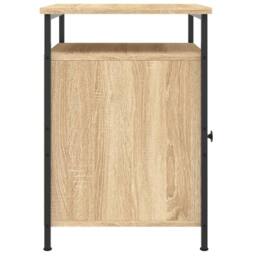 Berkfield Home Durable Bedside Cabinet Sonoma Oak 40x42x60 cm Engineered Wood in Light Tan - Size: 40 x 42 x 60 cm - thumbnail 7