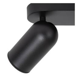 Lucide 'PUNCH' Dimmable Tiltable Adjustable Ceiling Spotlight Bar 4xGU10 in Black - thumbnail 3