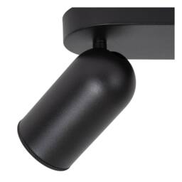 Lucide 'PUNCH' Dimmable Tiltable Adjustable Ceiling Spotlight Bar 4xGU10 in Black - thumbnail 4