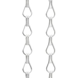 Berkfield Home Chain Door Fly Screen 90x212 cm Aluminium in Silver - thumbnail 4