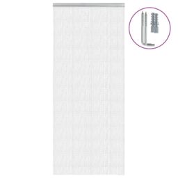 Berkfield Home Chain Door Fly Screen 90x212 cm Aluminium in Silver - thumbnail 1