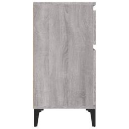 Berkfield Home Elegant Bedside Cabinet Grey Sonoma 40x35x70 cm - Size: 40 x 35 x 70 cm - thumbnail 7