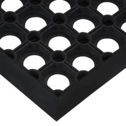 Berkfield Home Stair Treads 5 pcs 25x75 cm Rubber in Black - Size: Medium - thumbnail 7