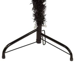 Berkfield Home Slim Artificial Half Christmas Tree with Stand Black 180 cm - thumbnail 6