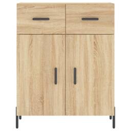 Berkfield Home Highboard Sonoma Oak 69.5x34x180 cm Engineered Wood in Brown - thumbnail 8