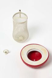 Homescapes Red Mushroom Hanging Bird Feeder - thumbnail 3