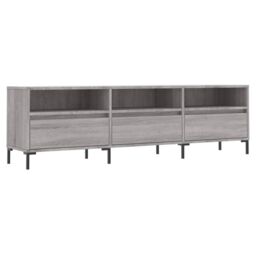 Berkfield Home TV Cabinet Grey Sonoma 150x30x44.5 cm Engineered Wood - thumbnail 2
