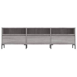 Berkfield Home TV Cabinet Grey Sonoma 150x30x44.5 cm Engineered Wood - thumbnail 5