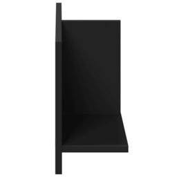 Berkfield Home Wall Cabinet 70x16.5x30 cm Black Engineered Wood - thumbnail 5