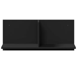 Berkfield Home Wall Cabinet 70x16.5x30 cm Black Engineered Wood - thumbnail 4