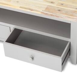 Statement Furniture Florence TV Stand With 2 Drawers & Shelf in Light Grey - thumbnail 4