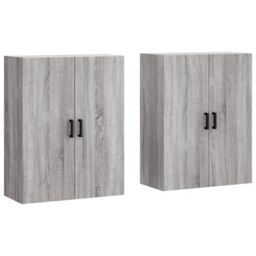 Berkfield Home Wall Mounted Cabinets 2 pcs Grey Sonoma 69.5x34x90 cm - thumbnail 2