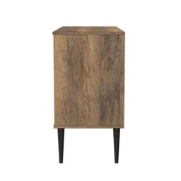 Ready Assembled 2 U Toledo 3 Drawer TV Unit (Ready Assembled) in Dark Brown - Size: Medium - thumbnail 3