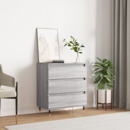 Berkfield Home Sideboard Grey Sonoma 60x35x70 cm Engineered Wood - Size: 60 x 35 x 70 cm - thumbnail 1